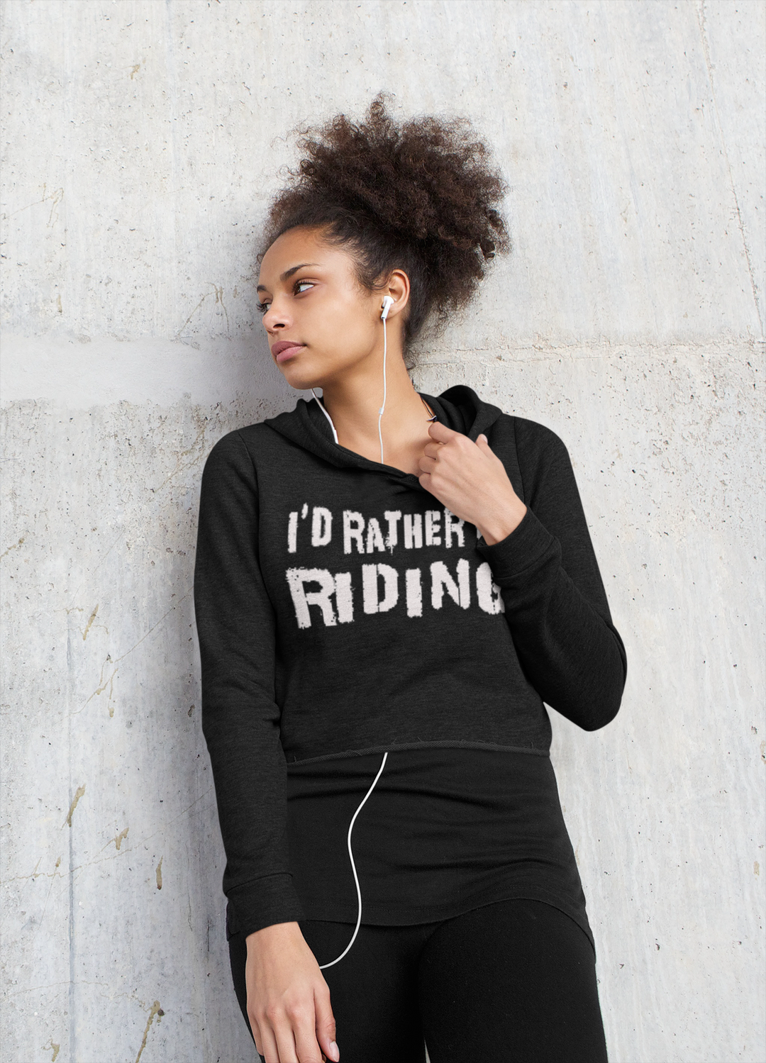 I’d rather be riding crop hoodie