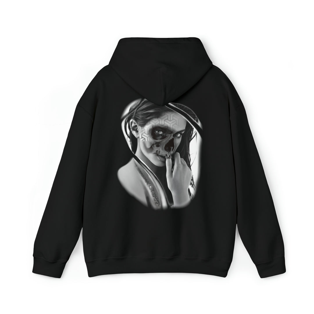 Lady Darkness Unisex Heavy Blend™ Hooded Sweatshirt - Burnouts Garage Apparel