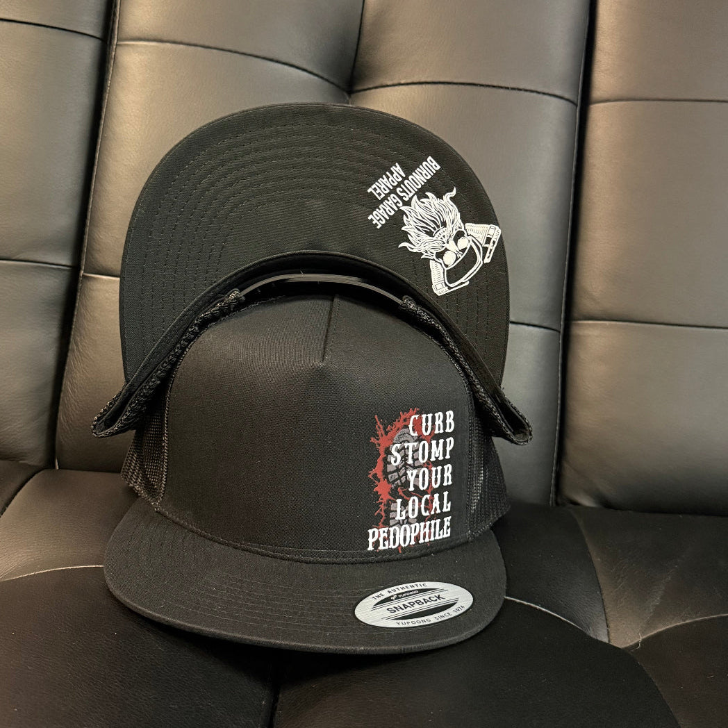 Curb Stomp Your Local Pedophile Snapback Trucker Hat