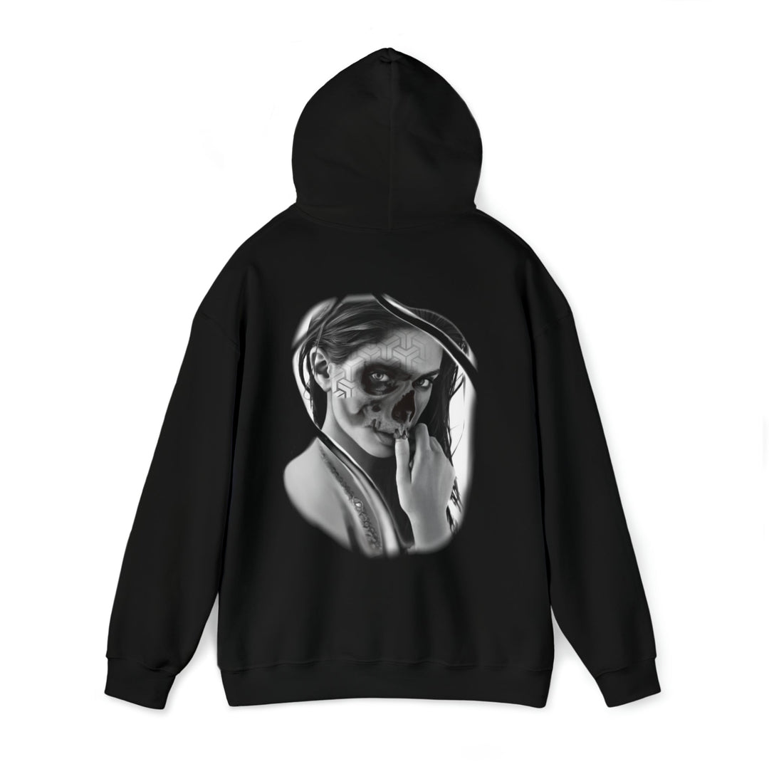 Lady Darkness Unisex Heavy Blend™ Hooded Sweatshirt - Burnouts Garage Apparel