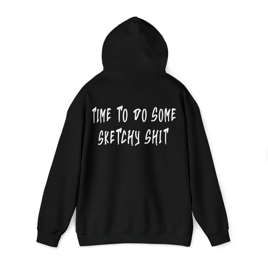 Sketchy shit Unisex Heavy Blend™ Hooded Sweatshirt - Burnouts Garage Apparel