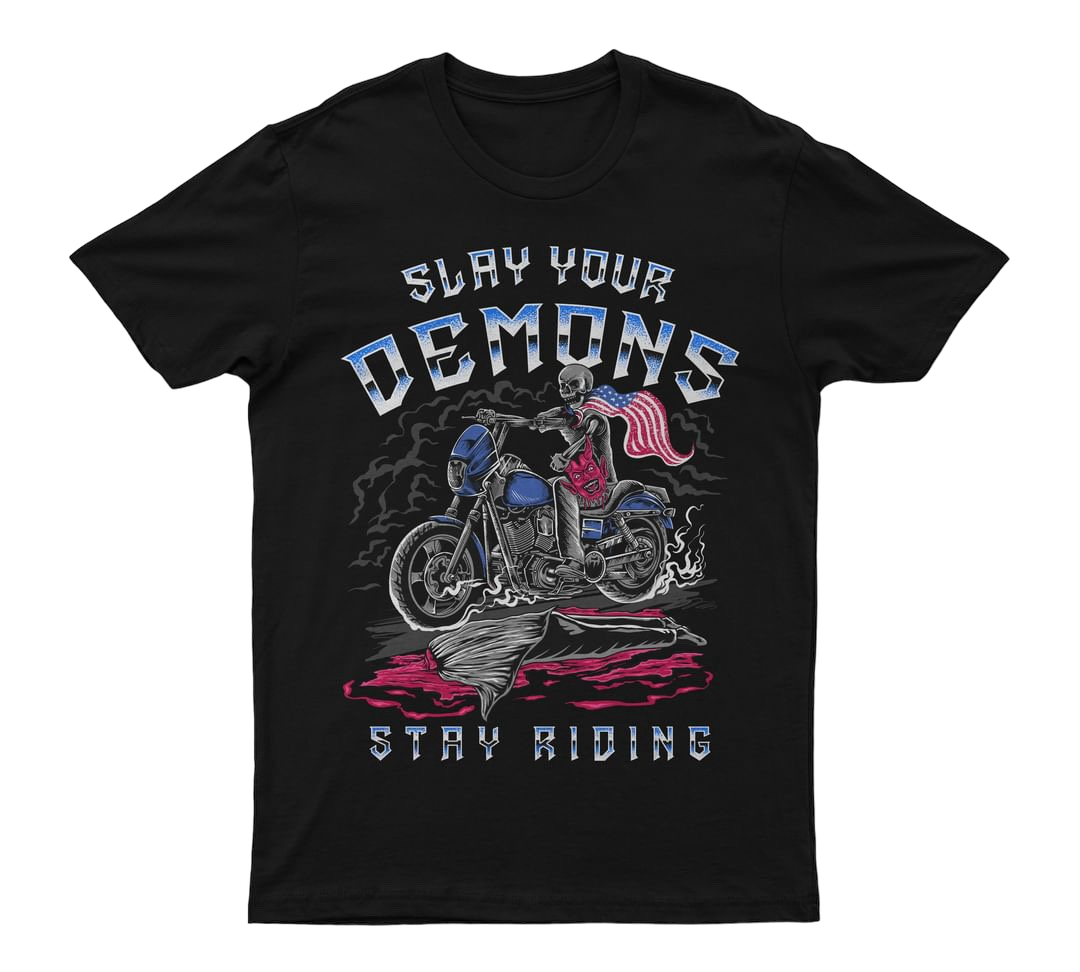 Slay Your Demons T-Shirt - T-Shirt! This striking design